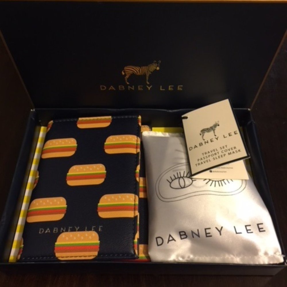 Hamburger Delight Passport Wallet + Sleep Mask